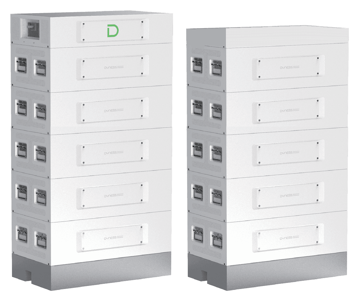 Dyness STACK314 kaupiklis 160,8 kWh (STACK314-10S) – BDU kolona su 5 moduliais ir praplėtimo kolona (praplėtimo bazė, 5 moduliai ir dangtis)