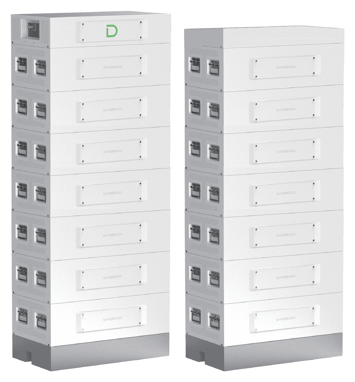 Dyness STACK314 kaupiklis 225,12 kWh (STACK314-14S) – BDU kolona su 7 moduliais ir praplėtimo kolona (praplėtimo bazė, 7 moduliai ir dangtis)