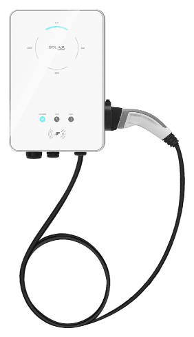 SolaX X3-EVC Smart EV Charger – front view with cable