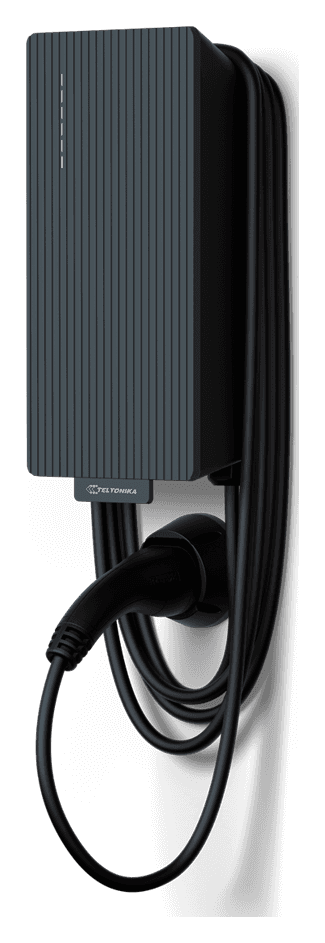 Teltonika EVC2 11 kW · 5 m kabelis – versija su kabeliu, 3/4 vaizdas